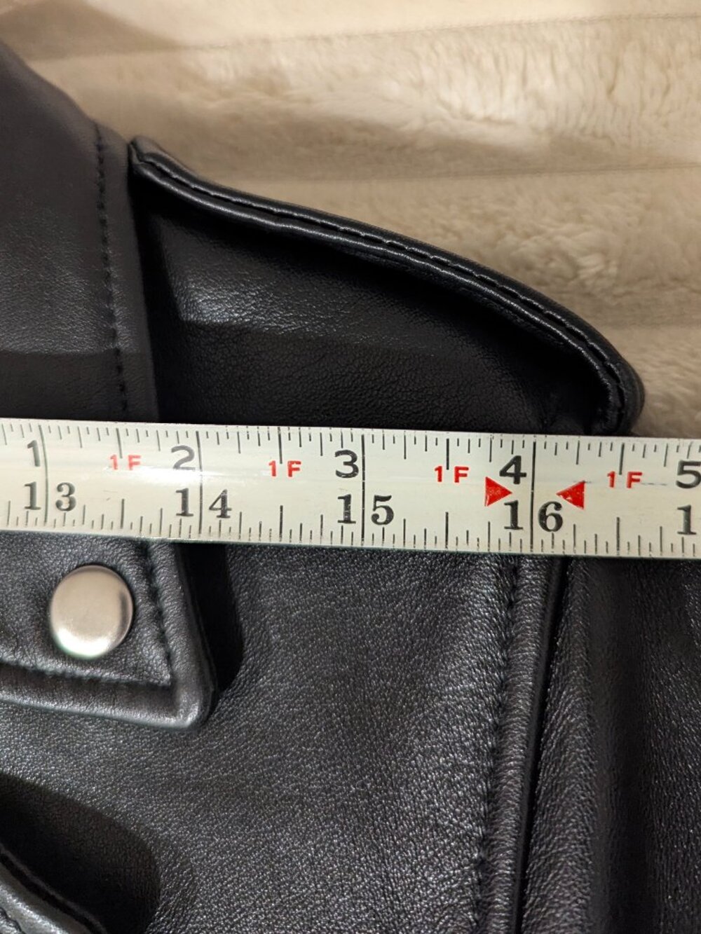 Levi's Sheep Leather Moto Jacket - Picture 16 of 16